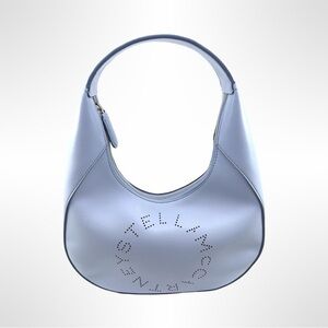 Stella McCartney Light Blue Perforated Hobo Bag